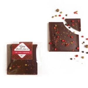 Carré Chocolate Negro y 5 Pimientas ECO y BIO