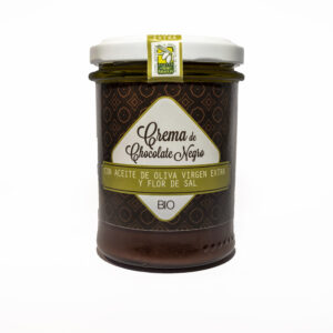 CREMA BIO&FT de Chocolate NEGRO con 45% de A.O.V.E. y Flor de Sal, 200 g.