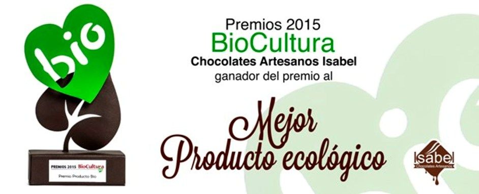 Chocolates Artesanos Isabel recibe el premio al mejor producto BIO en Biocultura