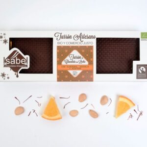 Turrón BIO Almendra, Naranja y Azafrán de Teruel