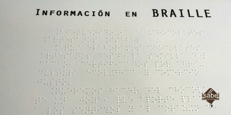 señalización en braille tienda alcorisa