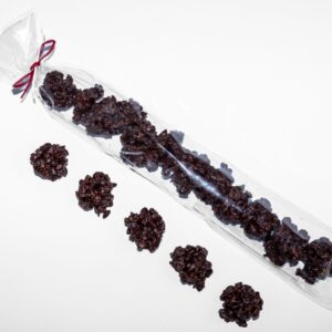 Rocas crujientes de Chocolate Negro BIO con Almendras y Avellanas caramelizadas