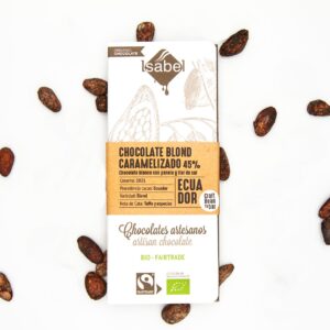 Tableta Chocolate BIO blond caramelizado Fairtrade Bean To BAr