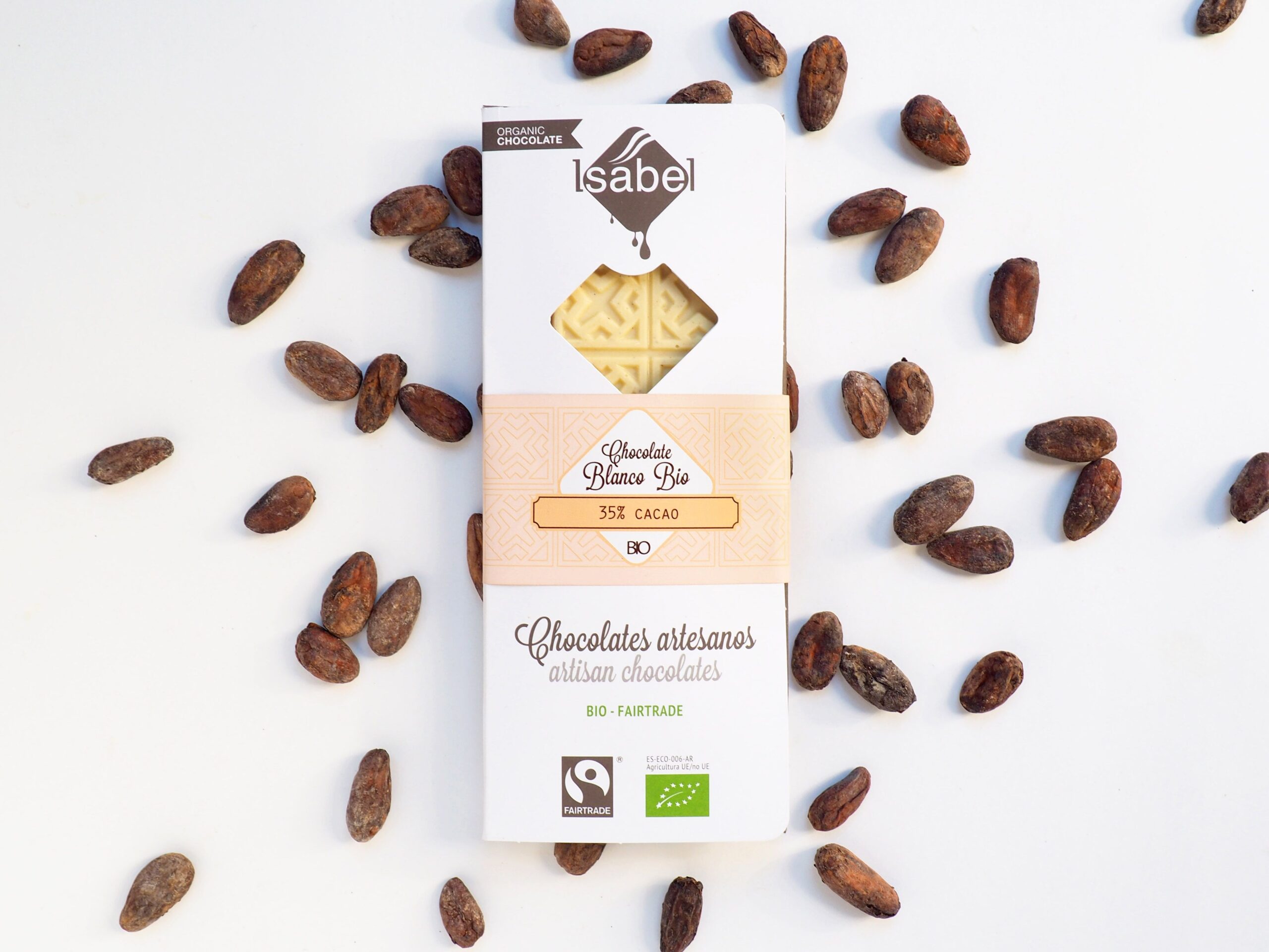 Tableta Chocolate Blanco 35% BIO y Ecológica