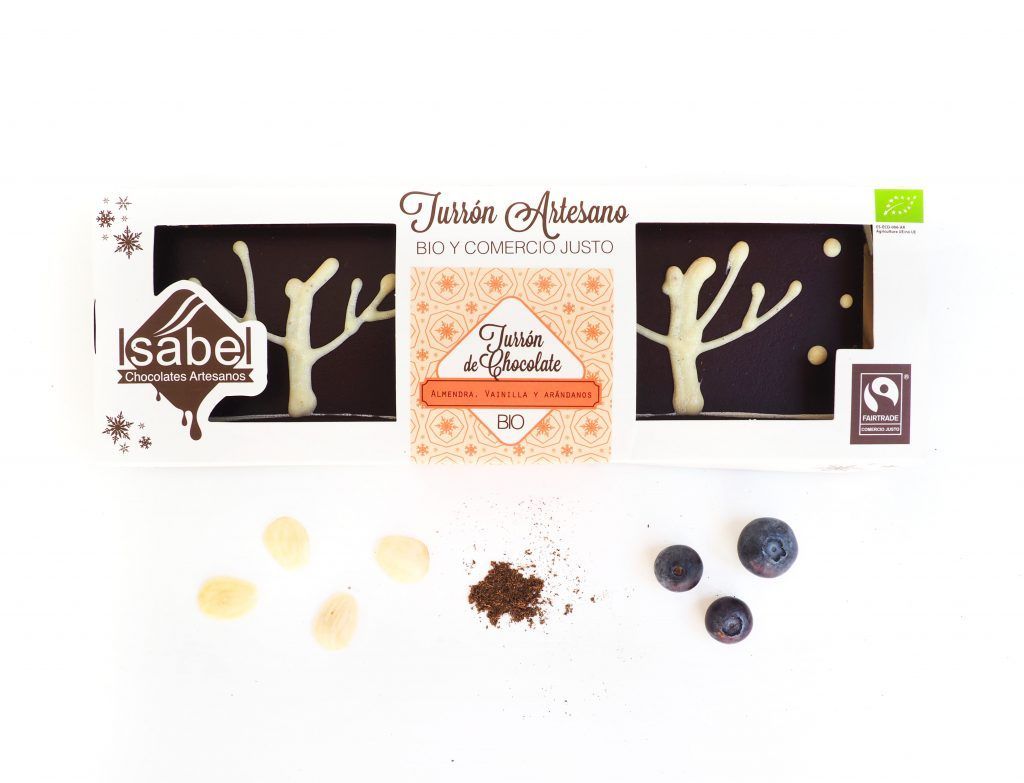 Turrón Almendra, Vainilla y Arándadnos ECO y BIO