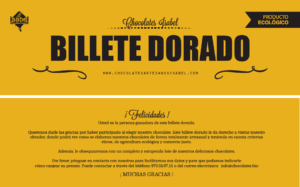 billete dorado