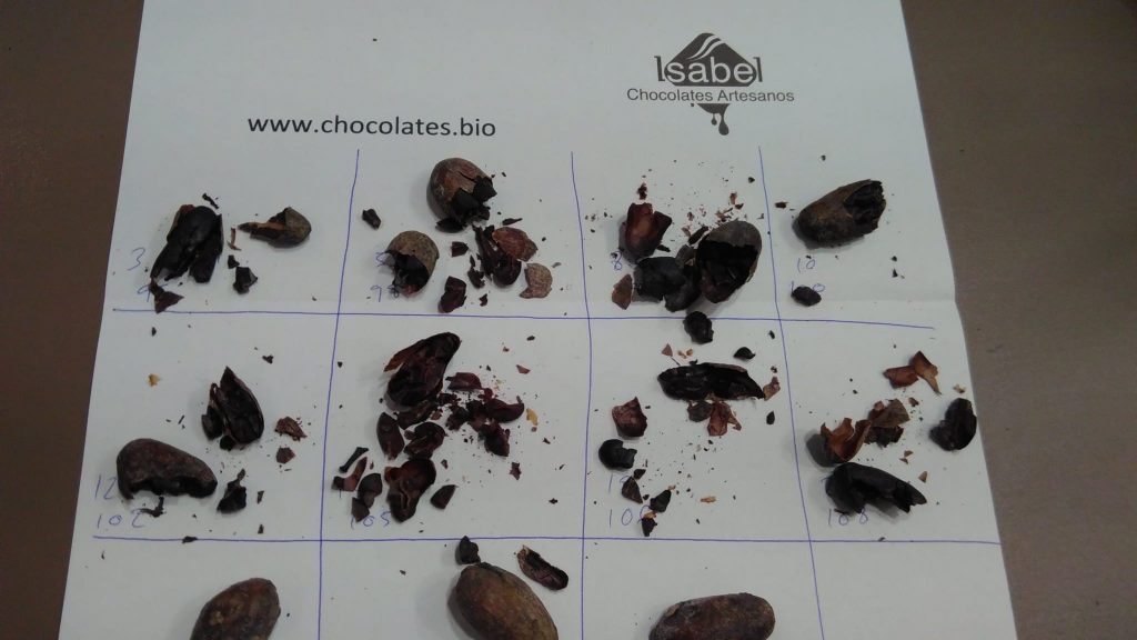 Hoja de monitorización del tostado del cacao | Chocolates Artesanos Isabel