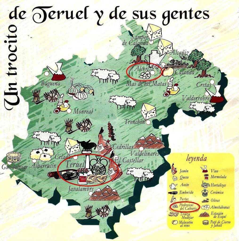 Productos típicos de Aragón en Teruel: Piedrecicas del Calvario